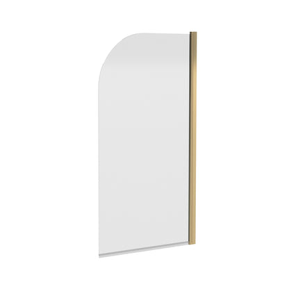 Nuie Brushed Brass Bath screens 6mm