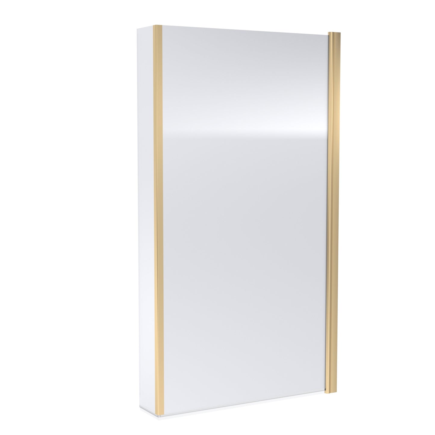 Nuie Brushed Brass Bath screens 6mm