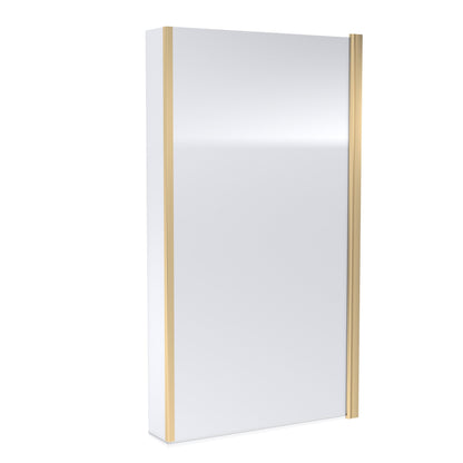 Nuie Brushed Brass Bath screens 6mm