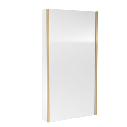 Nuie Brushed Brass Bath screens 6mm