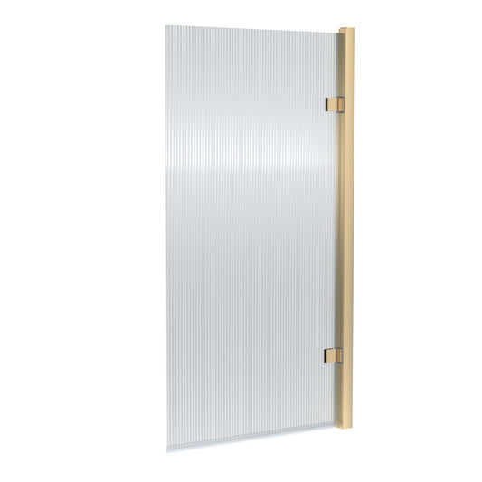 Nuie Brushed Brass Bath screens 8mm