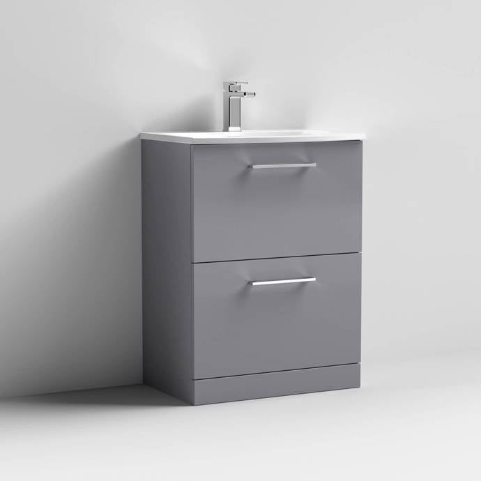 Arno 600/800mm 2 Drawer Floor Standing Basin Cabinet