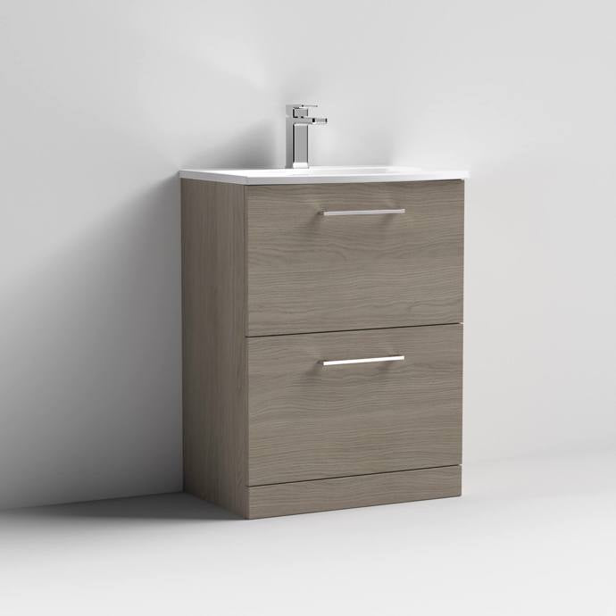 Arno 600/800mm 2 Drawer Floor Standing Basin Cabinet