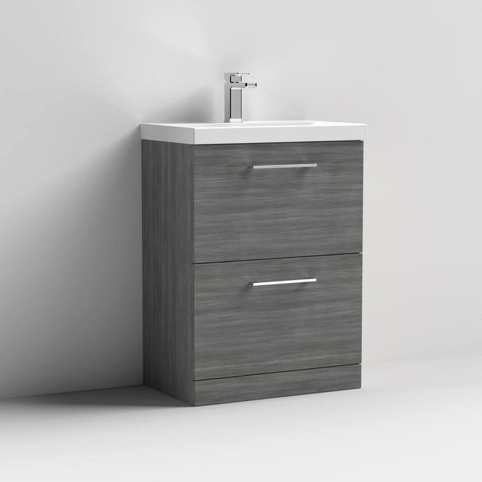 Arno 600/800mm 2 Drawer Floor Standing Basin Cabinet