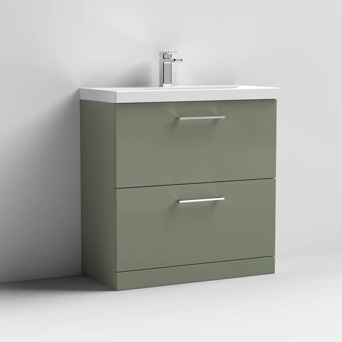 Arno 600/800mm 2 Drawer Floor Standing Basin Cabinet