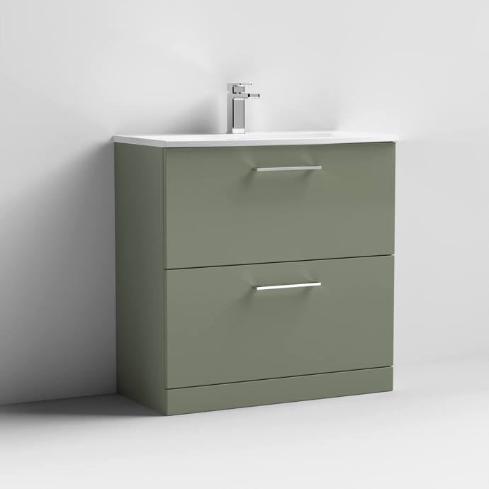 Arno 600/800mm 2 Drawer Floor Standing Basin Cabinet