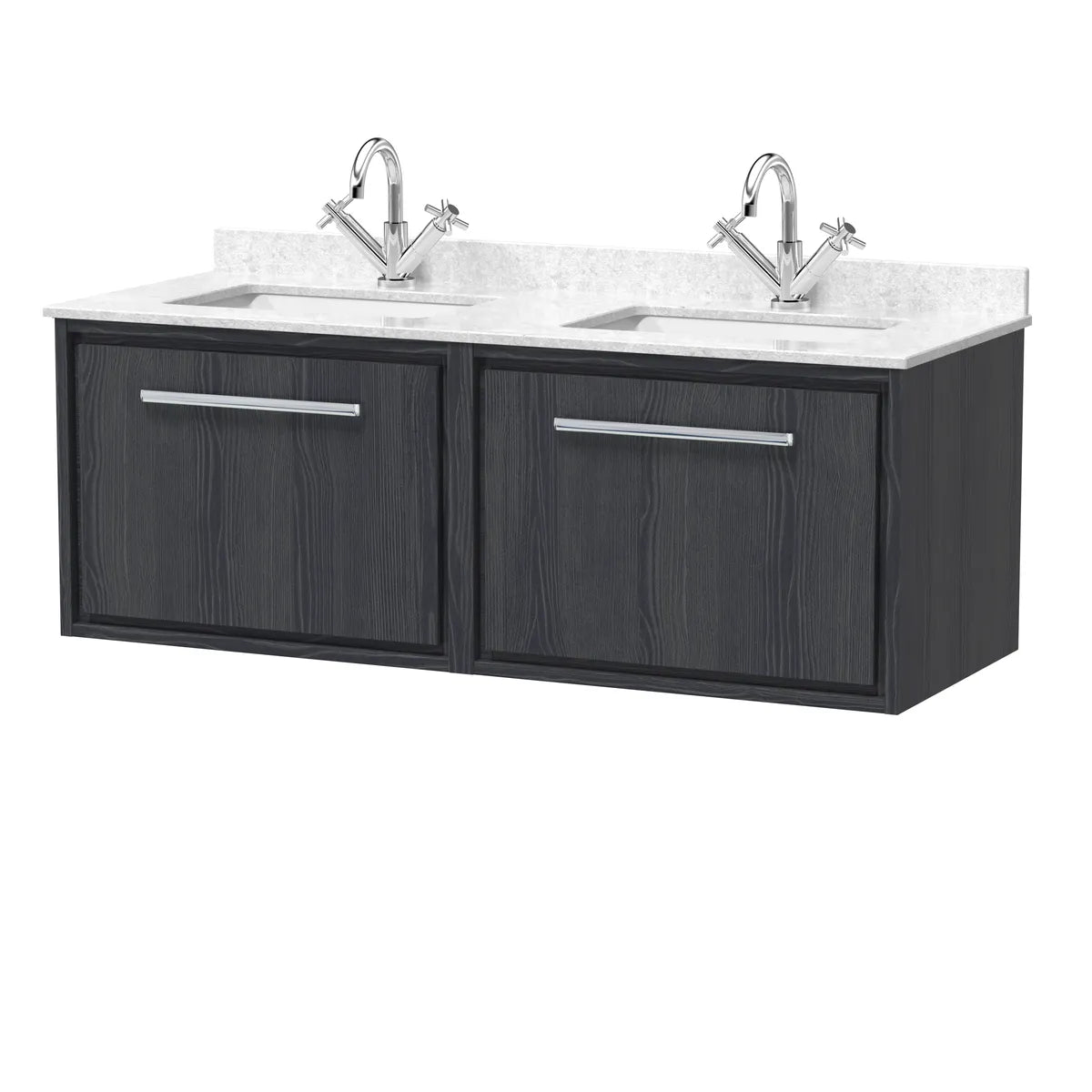 Lille 1200mm Wall Hung Twin Vanity