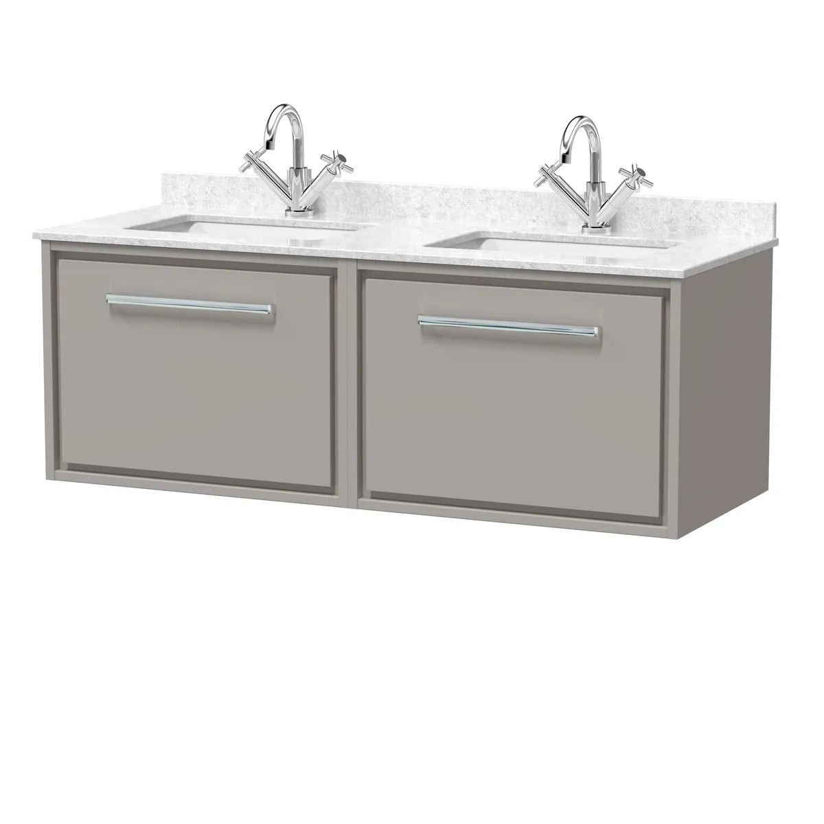 Lille 1200mm Wall Hung Twin Vanity