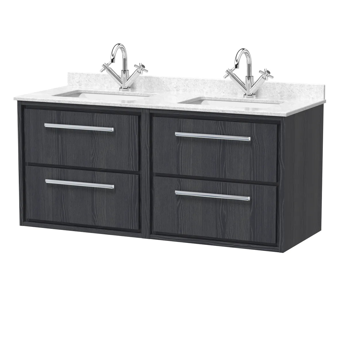 Lille 1200mm Wall Hung Twin Vanity