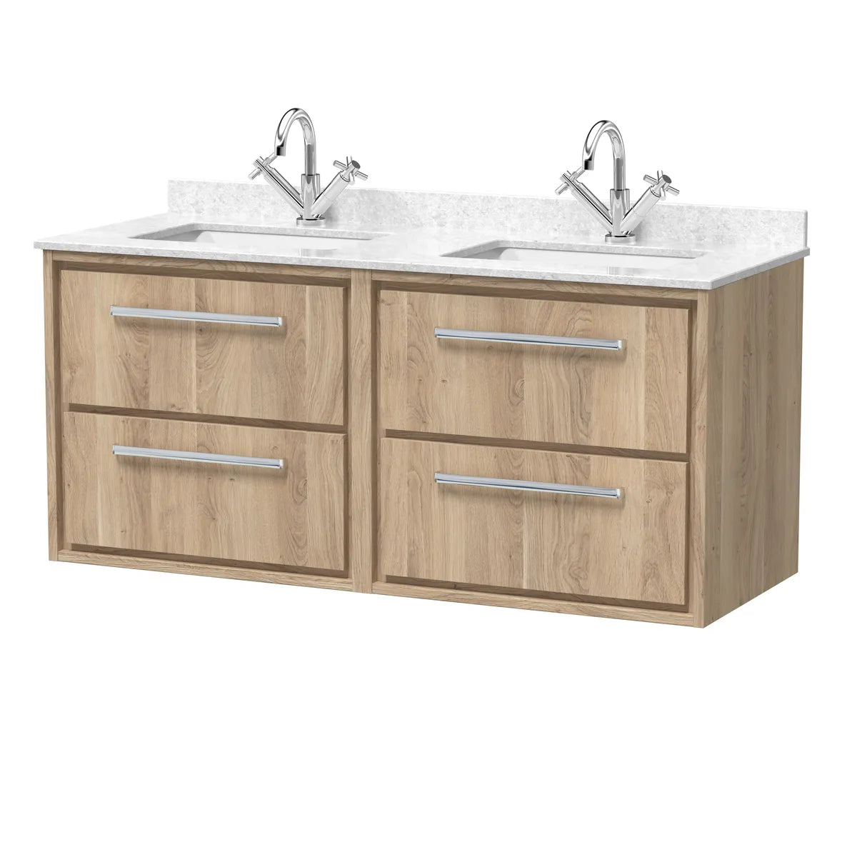 Lille 1200mm Wall Hung Twin Vanity