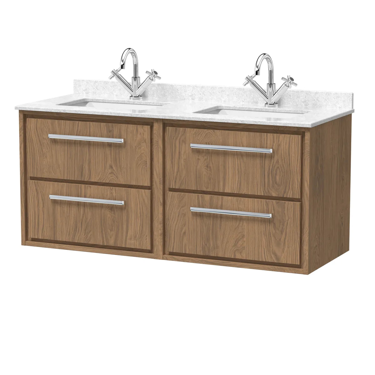 Lille 1200mm Wall Hung Twin Vanity