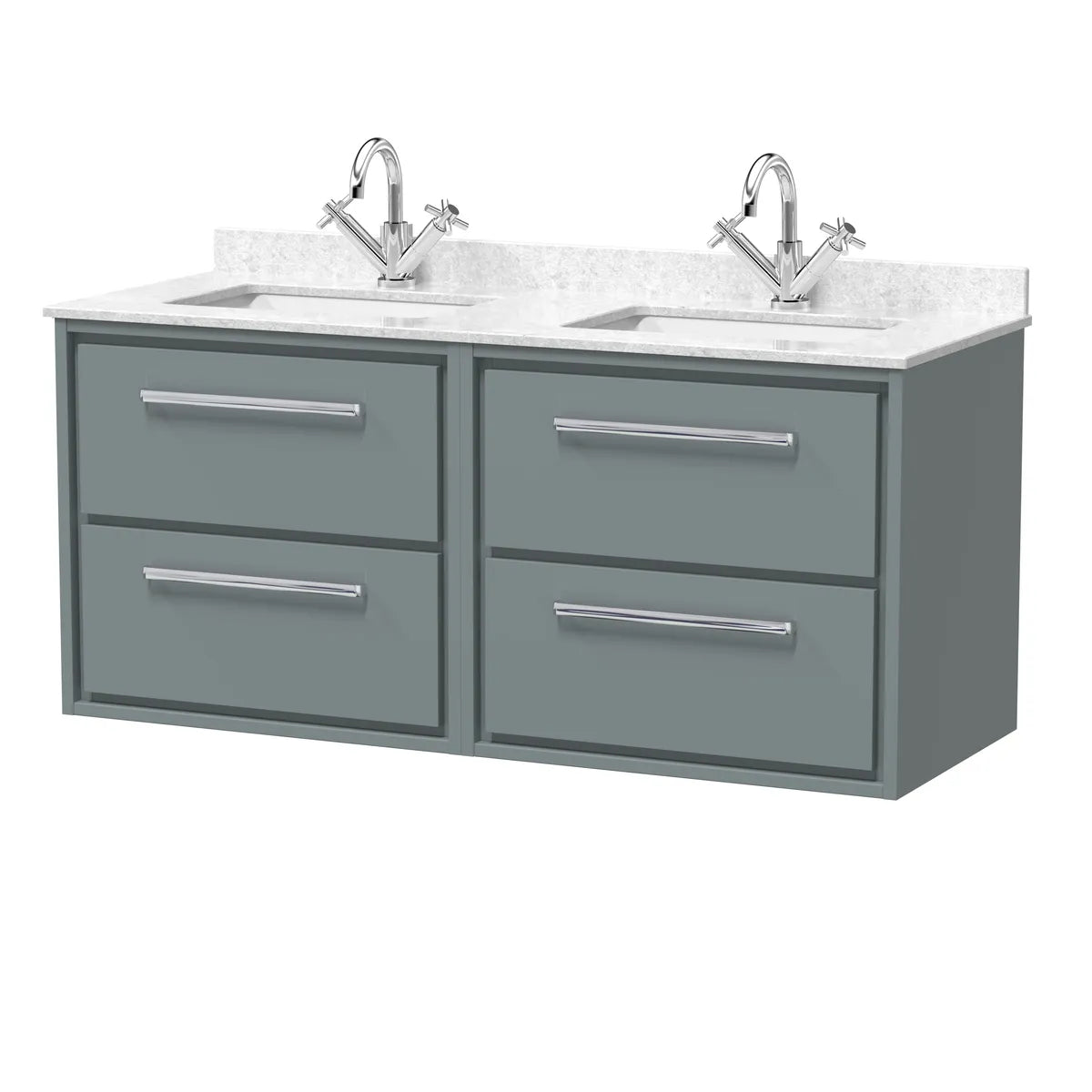 Lille 1200mm Wall Hung Twin Vanity