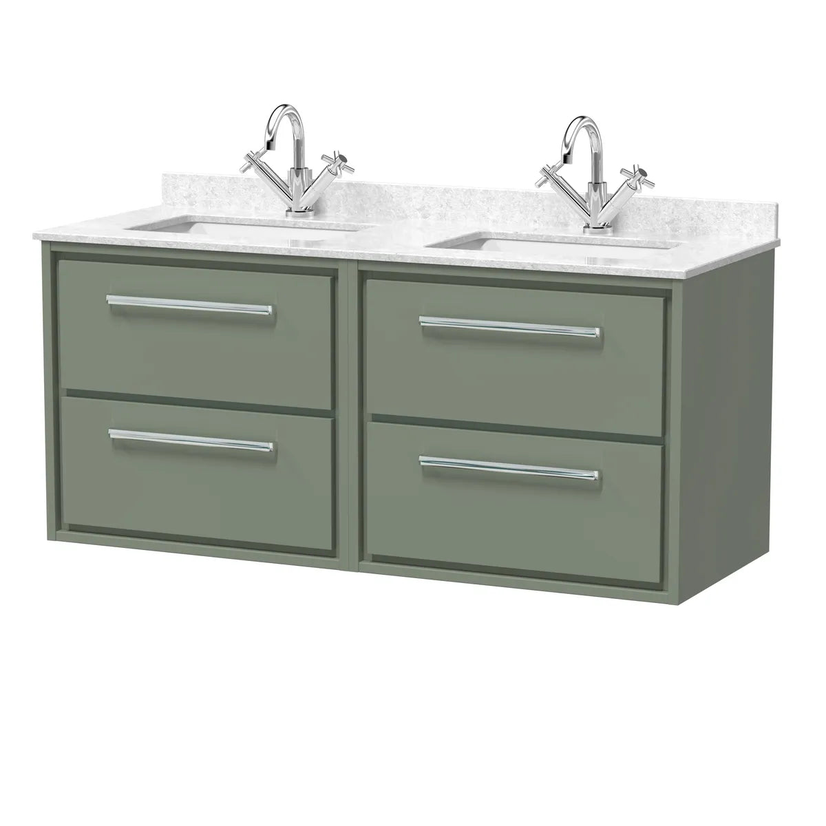 Lille 1200mm Wall Hung Twin Vanity