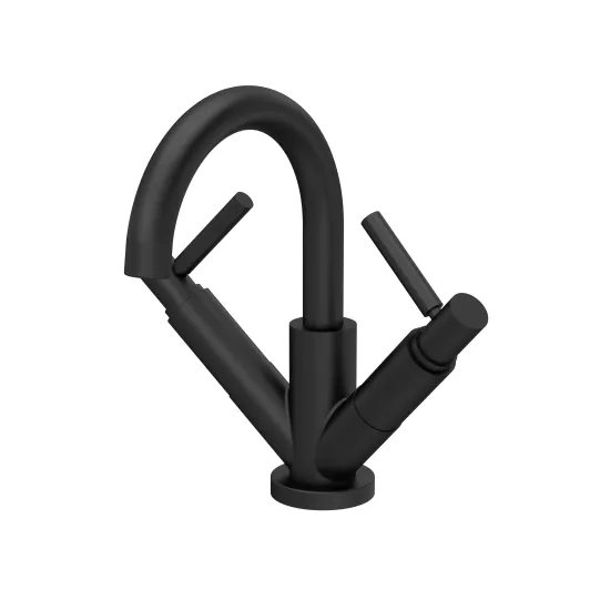 Tec Crosshead/Lever Black Basin/Bath Taps