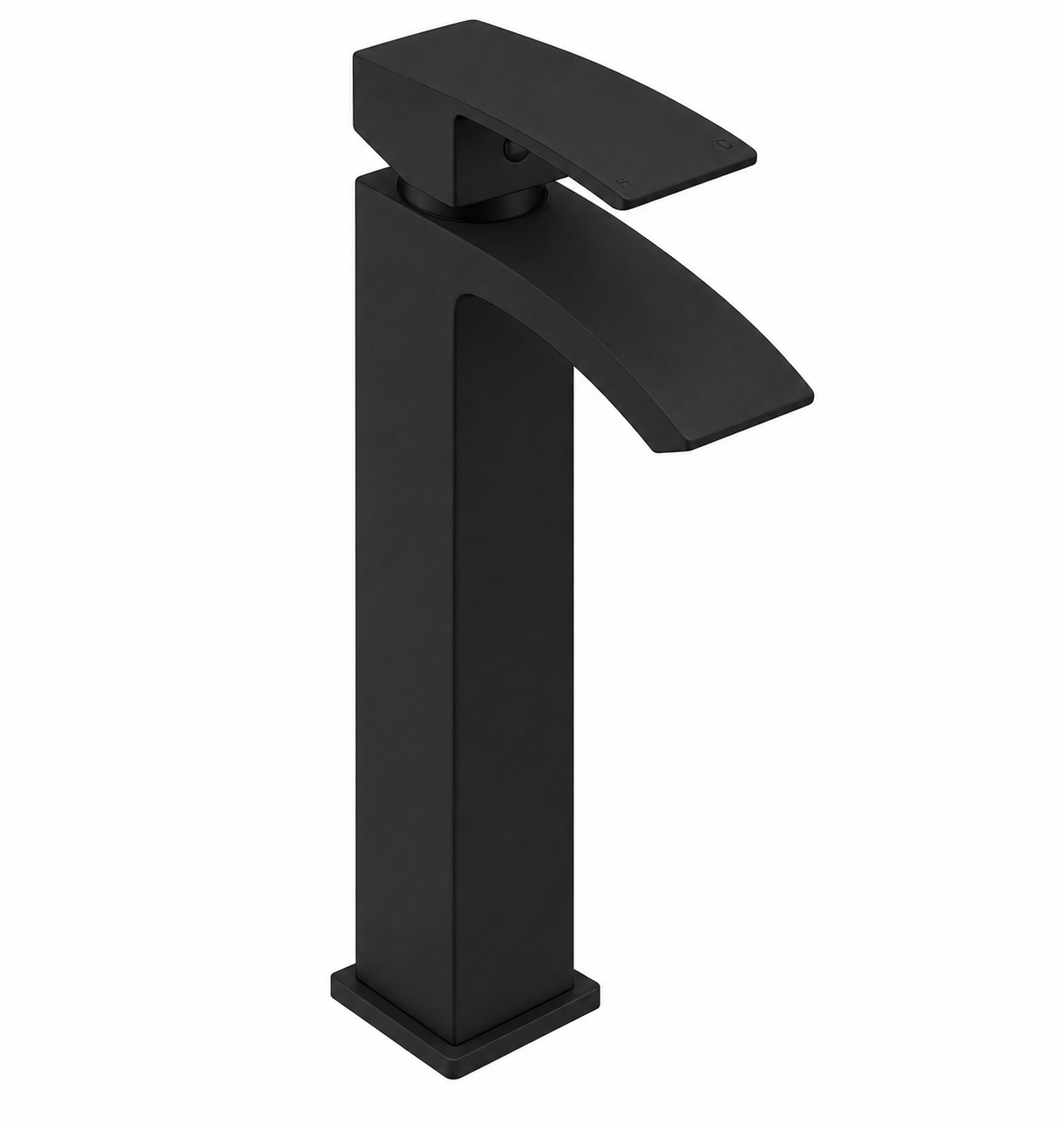 K Vit Fiuto Nero Hi-Rise Mono Basin Mixer