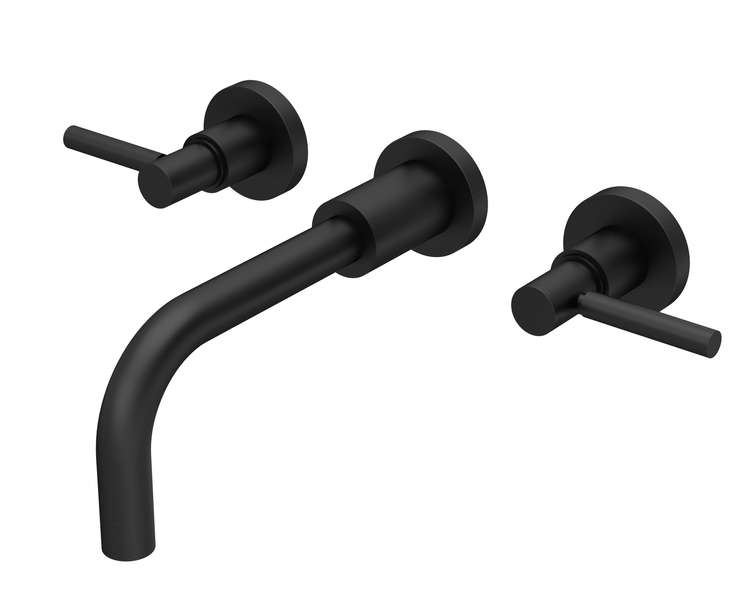 Tec Crosshead/Lever Black Basin/Bath Taps