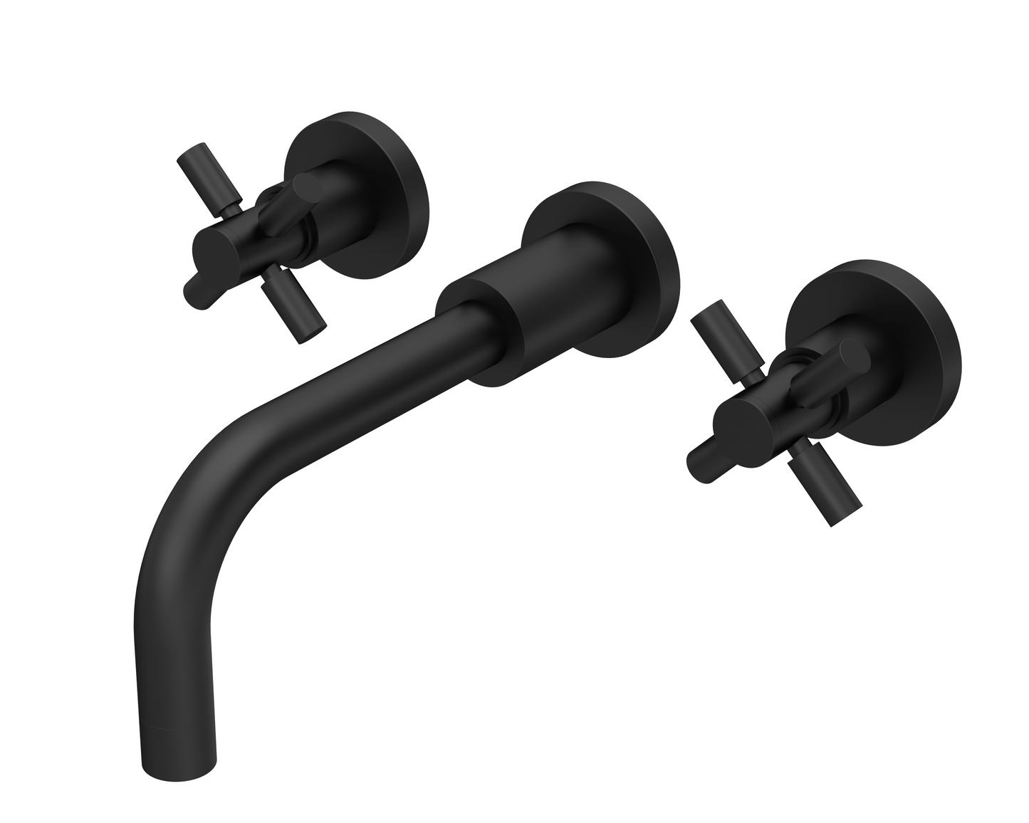 Tec Crosshead/Lever Black Basin/Bath Taps