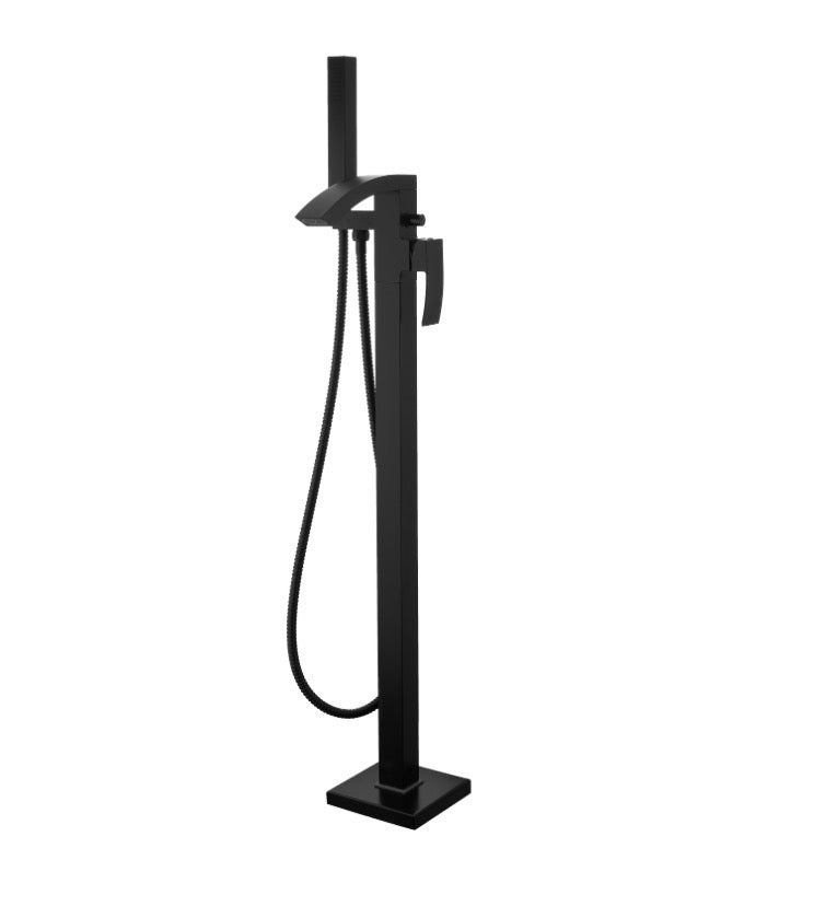 K Vit Fiuto Nero Freestanding Bath Shower Mixer