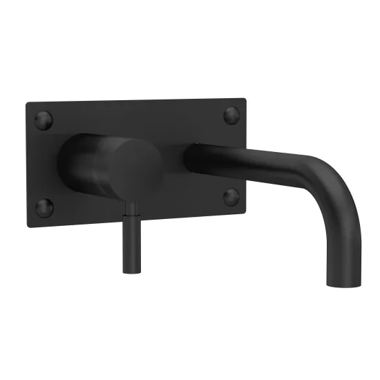 Tec Crosshead/Lever Black Basin/Bath Taps