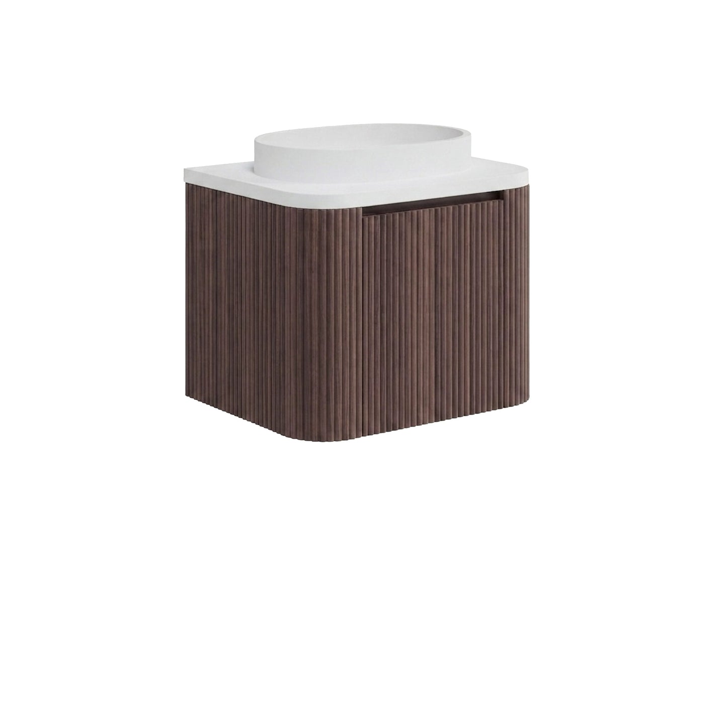 Scudo Linear Curve 600/900mm Wall Hung Cabinet & Countertop Basin