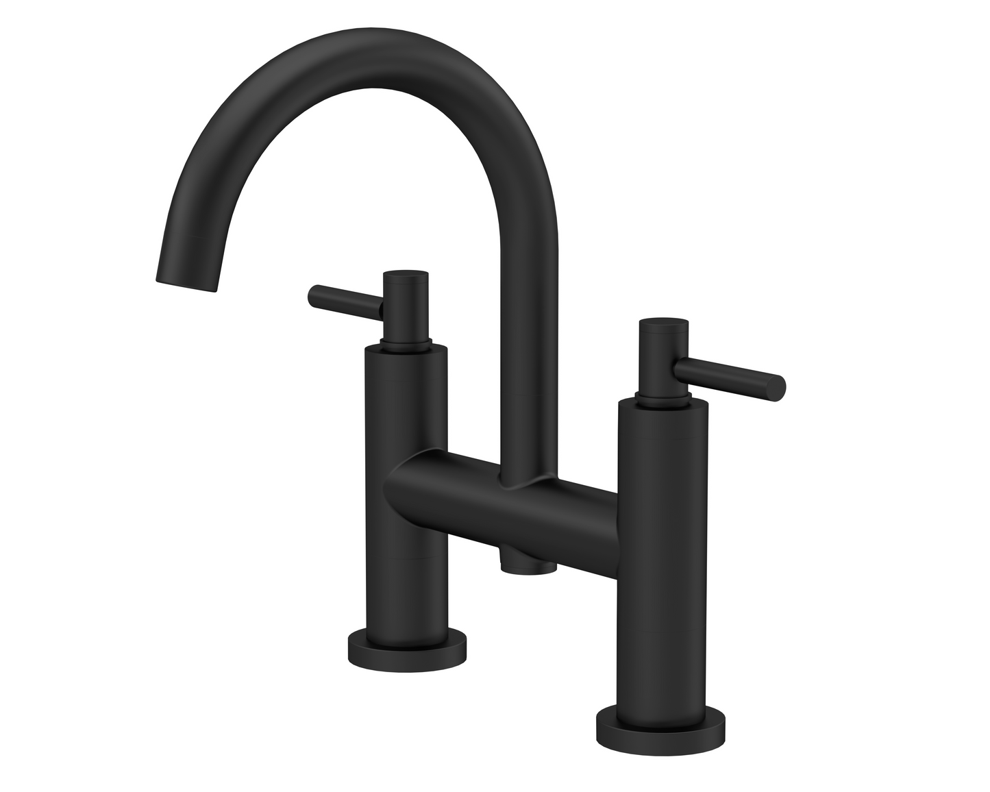 Tec Crosshead/Lever Black Basin/Bath Taps