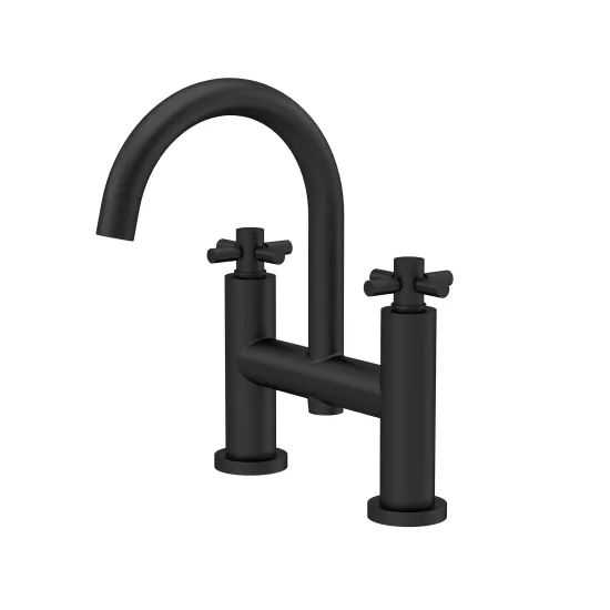 Tec Crosshead/Lever Black Basin/Bath Taps