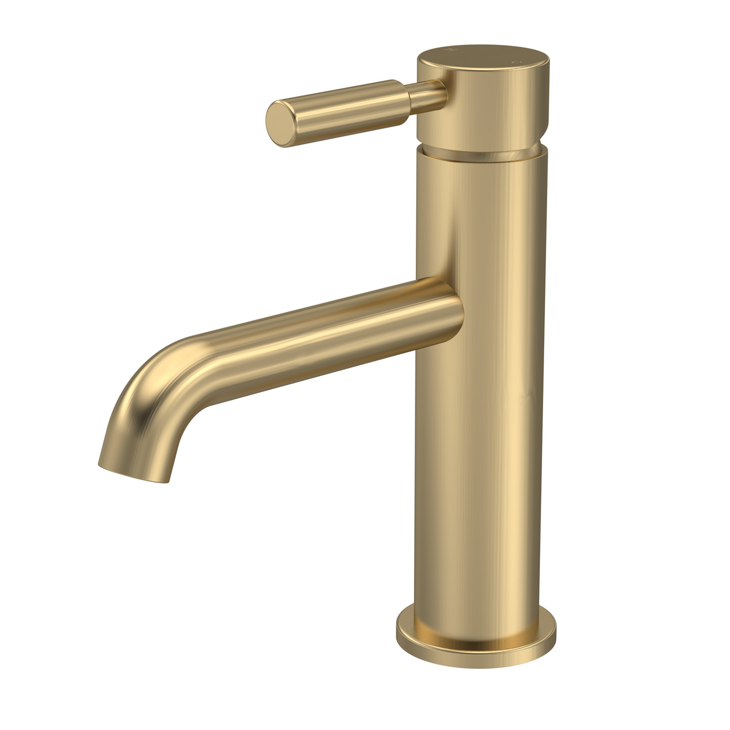 Tec Crosshead/Lever Brushed Brass Basin/Bath Taps
