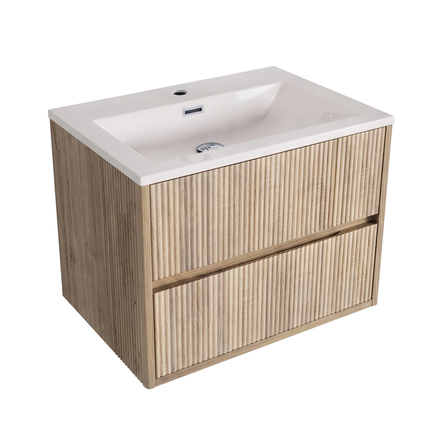 Scudo Linear Square 600/800mm Wall Hung Cabinet & Basin