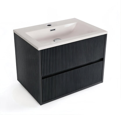 Scudo Linear Square 600/800mm Wall Hung Cabinet & Basin