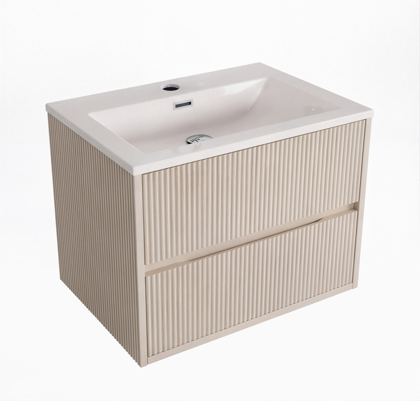 Scudo Linear Square 600/800mm Wall Hung Cabinet & Basin