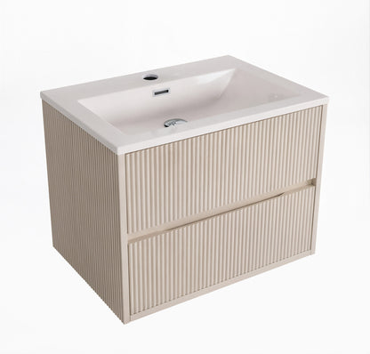 Scudo Linear Square 600/800mm Wall Hung Cabinet & Basin