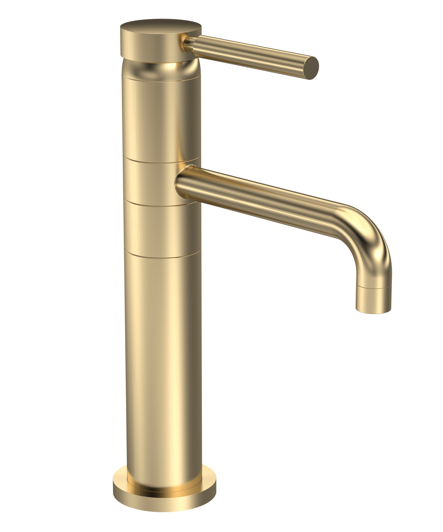 Tec Crosshead/Lever Brushed Brass Basin/Bath Taps