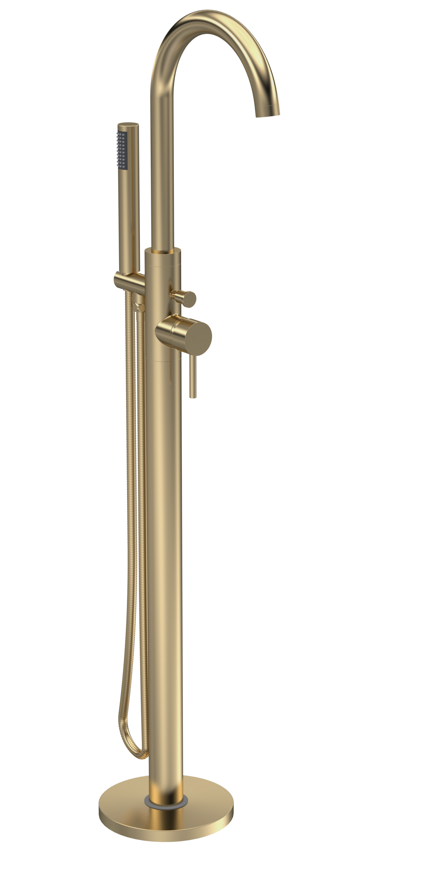 Tec Crosshead/Lever Brushed Brass Basin/Bath Taps