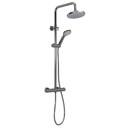 Nuie JTY775 Round Pewter Bar Shower with Drencher