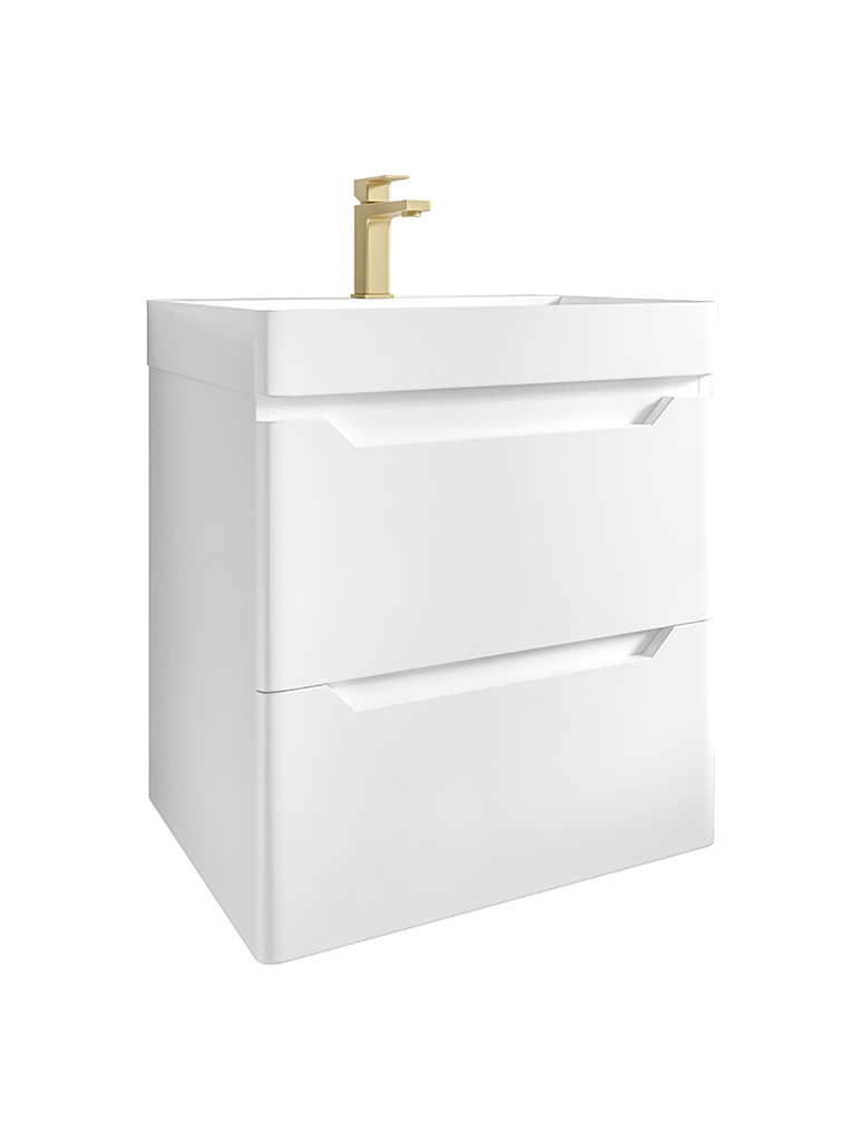 Giavani Sienna Wall Hung 600/800mm Vanity Matt White