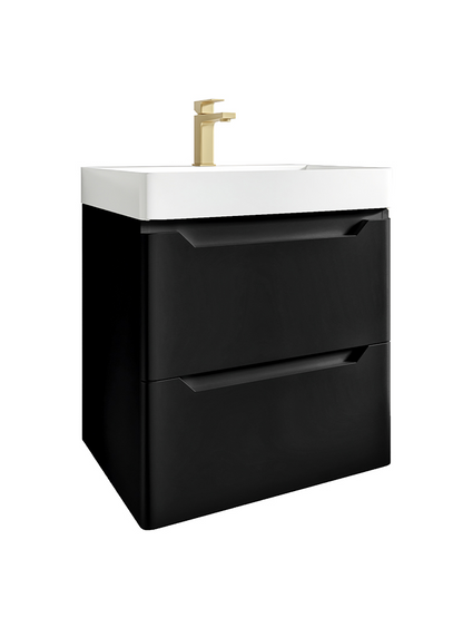Giavani Sienna Wall Hung 600/800mm Vanity Matt Black