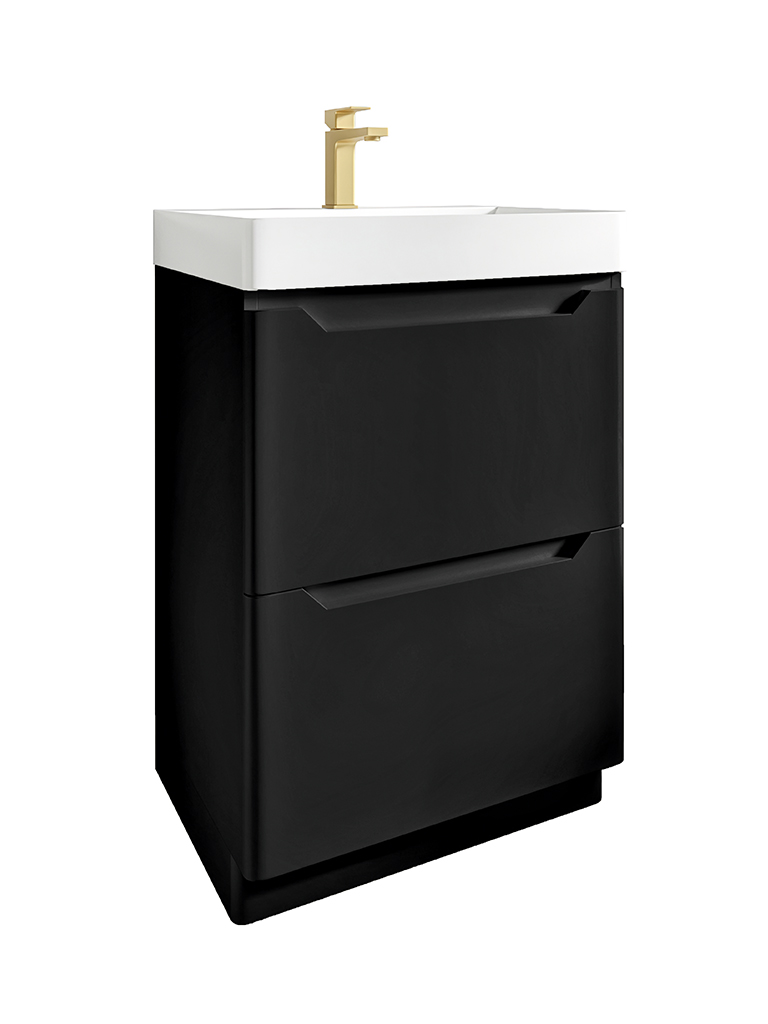 Giavani Sienna Floor Standing 600/800mm Vanity Matt Black