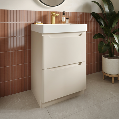 Giavani Sienna Floor Standing 600/800mm Vanity Matt Cashmere