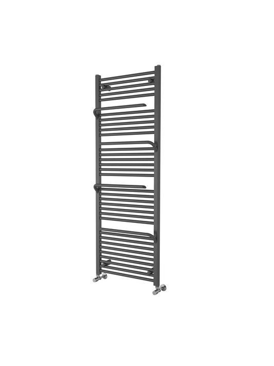 Giavani Branch Anthracite Heated Towel Rail 1200 x 500