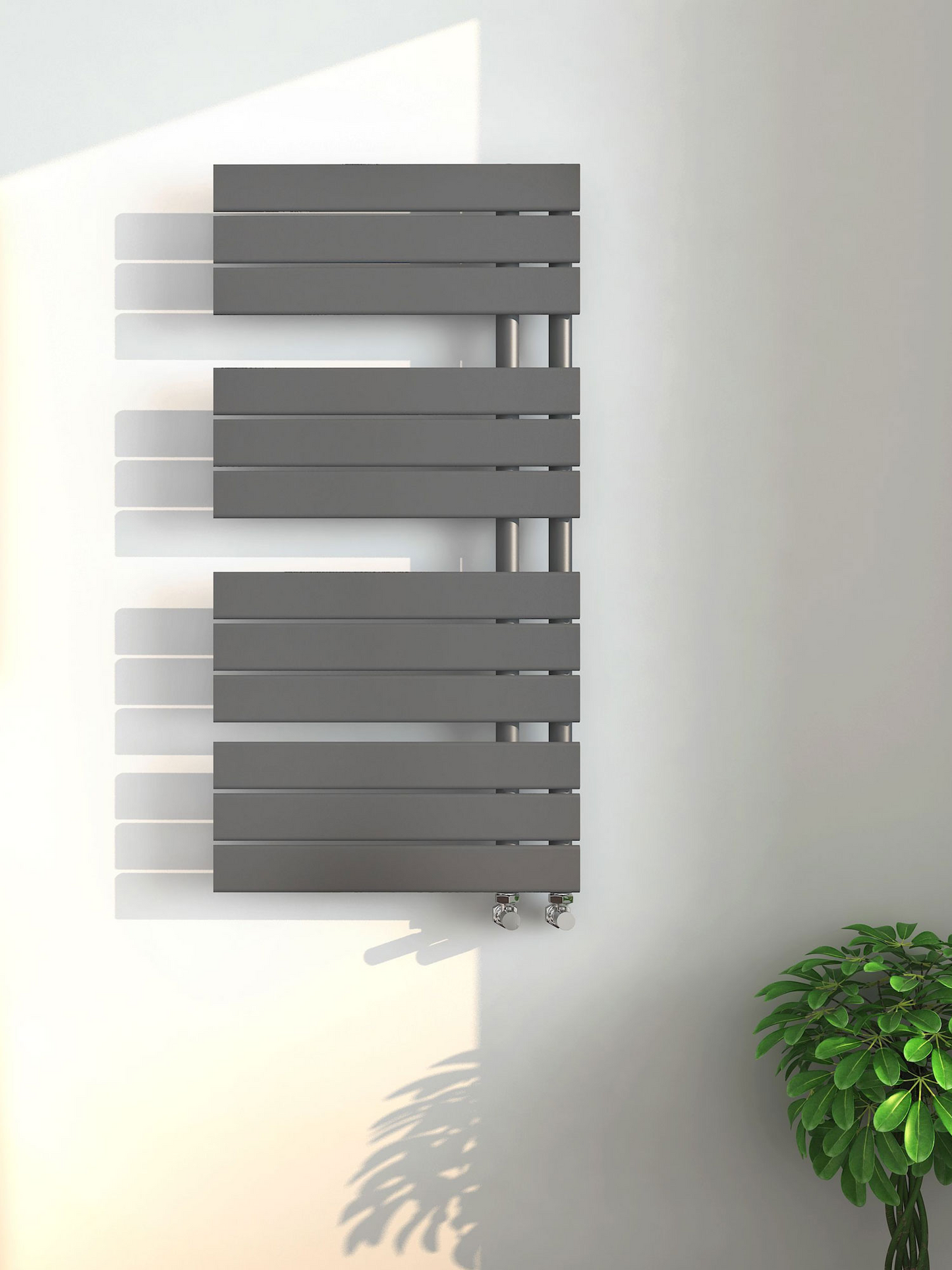 Giavani Edge Anthracite Heated Towel Rail