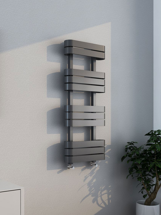 Giavani Aries Anthracite Heated Towel Rail 1200 x 500