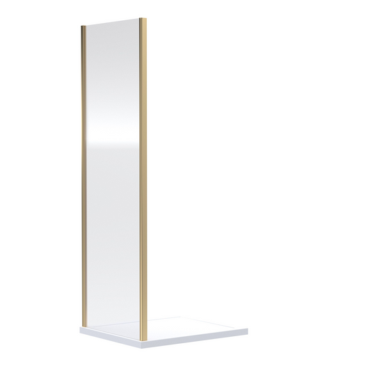 Nuie Choices Ensky 6mm Side Panels Brushed Brass