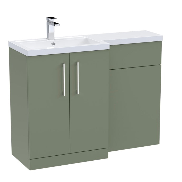 Nuie Arno 1100mm Polymarble L-Shape Combination Sets