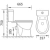 Proton Rimless Toilet includes Soft Close Seat