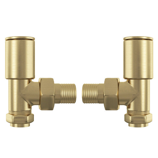 Brushed Brass Straight Valves