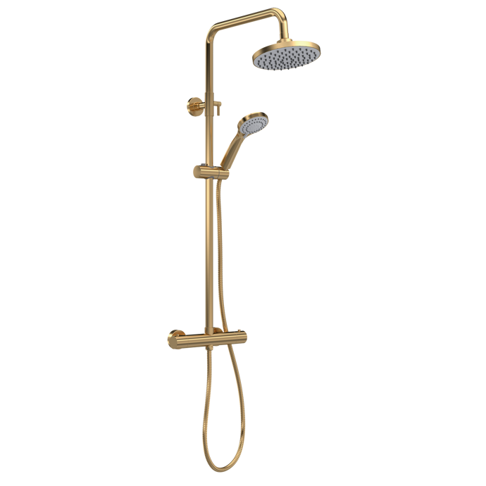 Nuie Thermostatic Bar Showers with Drencher