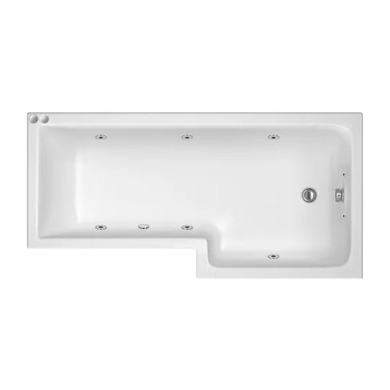 Whirlpool L- Shape Shower Bath