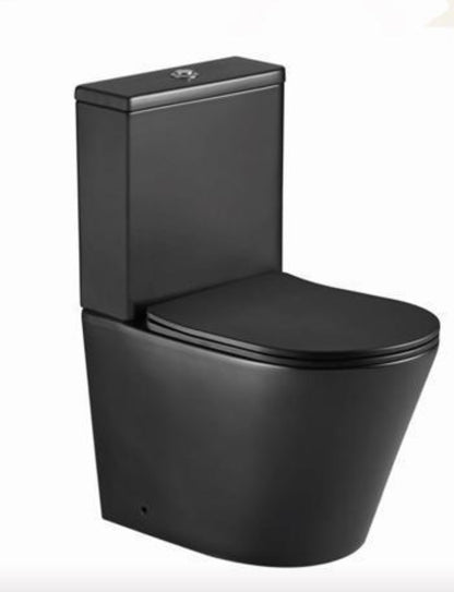 Black Close To Wall Rimless Toilets