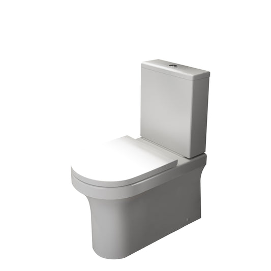Ozone Rimless Close To Wall Pan, Cistern & Seat