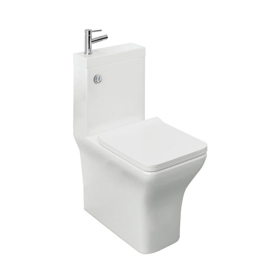 Arley Square 2-in-1 WC, Basin & Soft Close Seat including Mono Basin Mixer